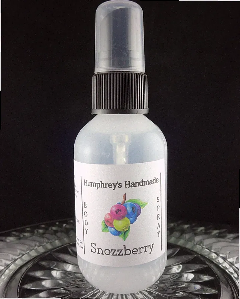 SNOZZBERRY Women's Body Spray, Fruity Summer Cologne Perfume Fragrance USA Made
