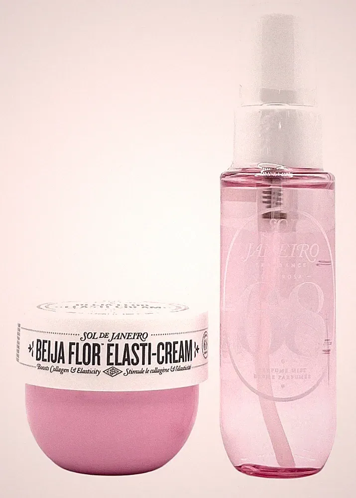 Sol De Janeiro CHEIROSA 68 Perfume Mist, BEIJA FLOR Elasti-Cream Travel Gift Set