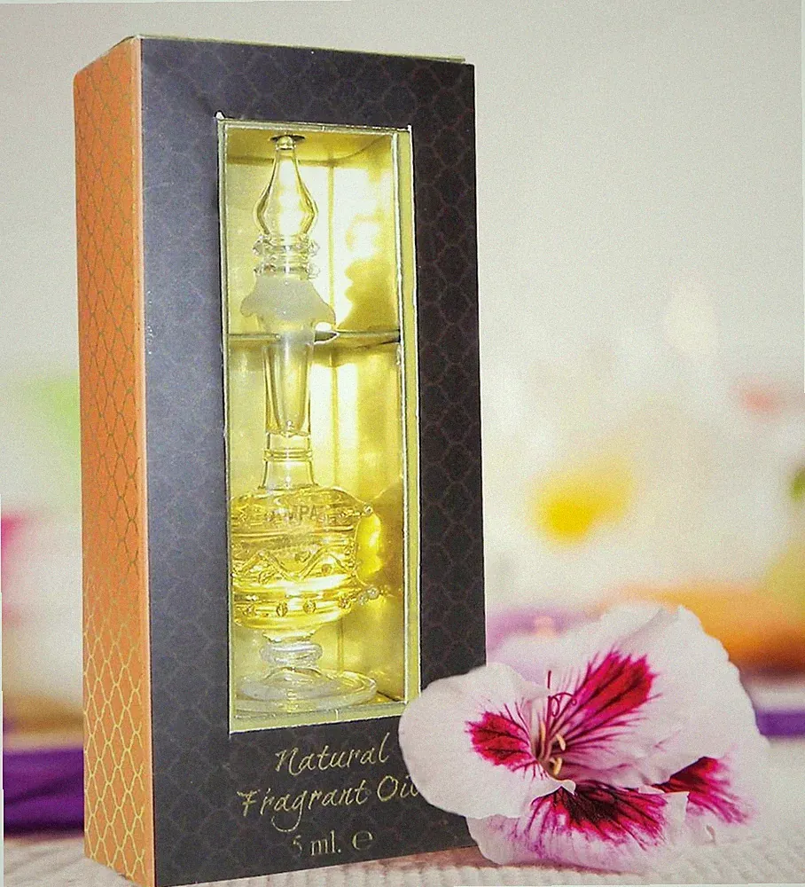 Song of India Natural Fragrant Oil in Fancy Glass Bottle - FREE SHIPPING