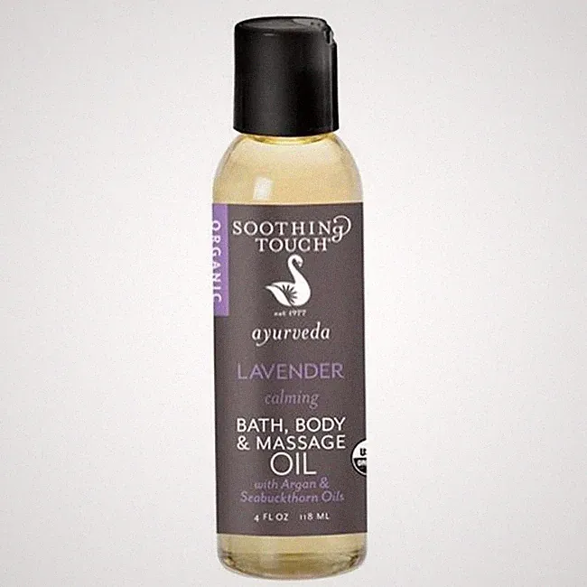 Soothing Touch Ayurveda Bath Body & Massage Oils with Lavender Scent 4.0 Fl Oz