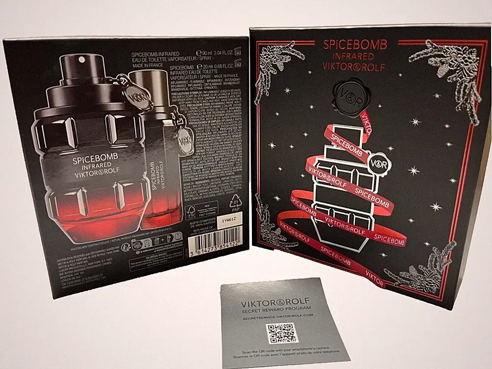 Spicebomb Viktor & Rolf men perfum gift set X 2 spray 90ml. + 20ml. NIB