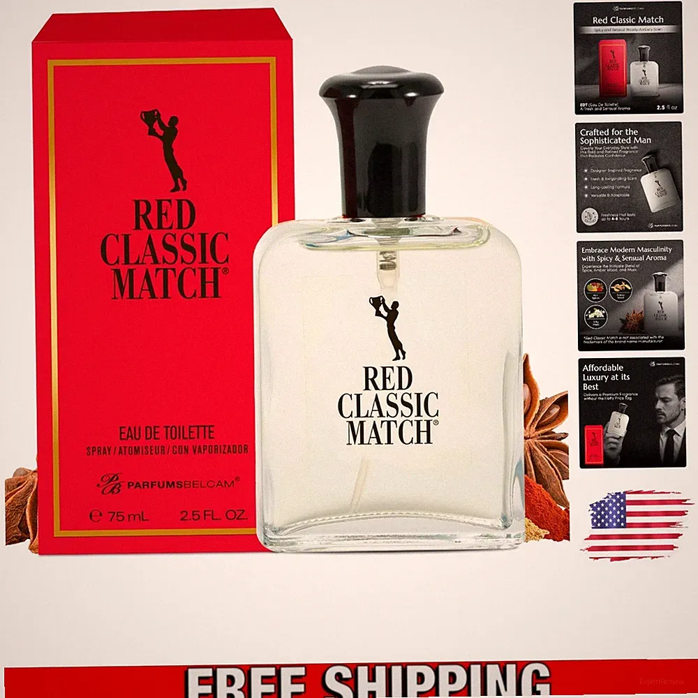 Spicy Woody Amber Aroma - Long-Lasting Eau de Toilette for Modern Men - 2.54 Oz