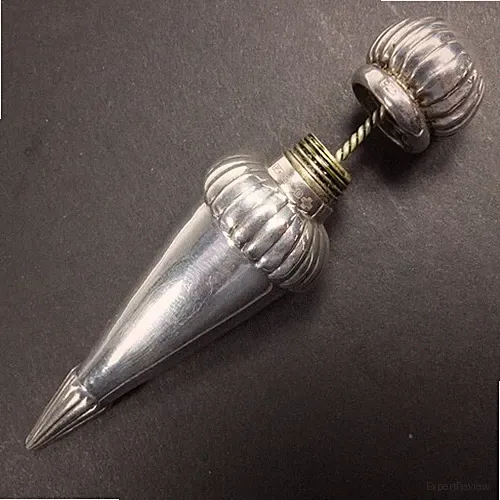 Superb Vintage Solid Silver Perfume/Scent Bottle Cone Shaped Penhaligon H/M Lond