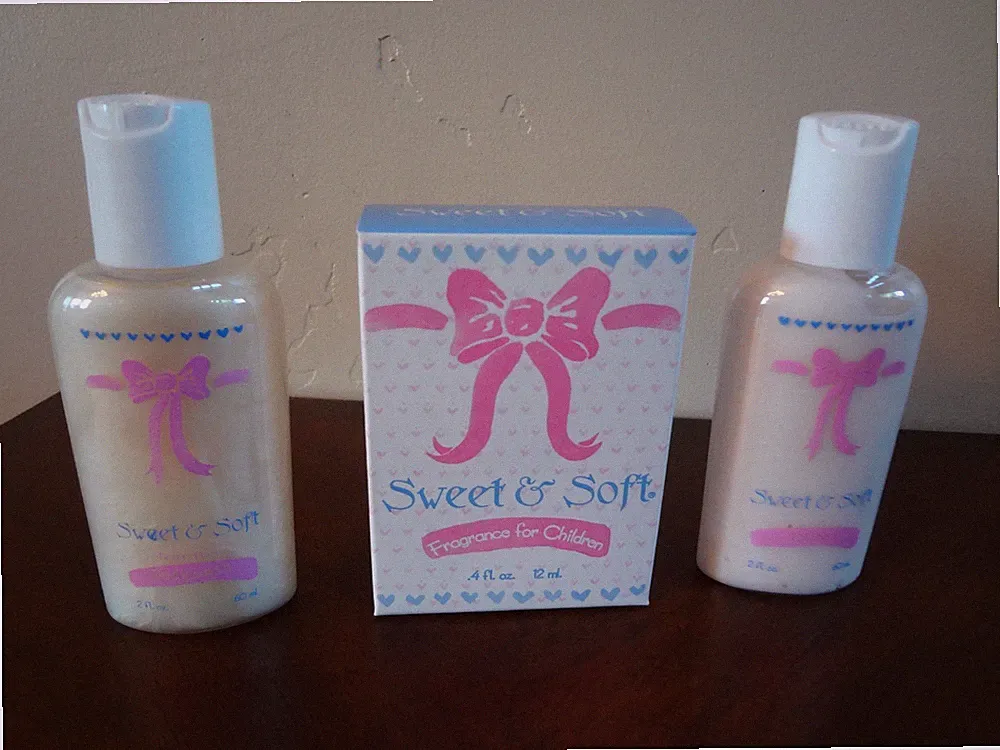 SWEET & SOFT BABY ROLL ON PERFUME GIFT SET LOTION BODY WASH FRAGRANCE TRAVEL