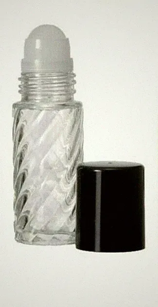 Swirl Rollon Bottles 30ml/1oz Extra Large Travel Cologne Bottle, 3/6/12 PK