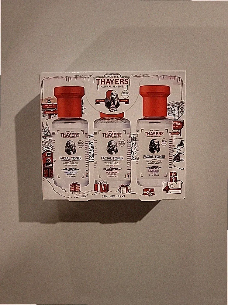 Thayers Facial 3 Piece Assorted Scent Witch Hazel Gift Set 3oz Ea New