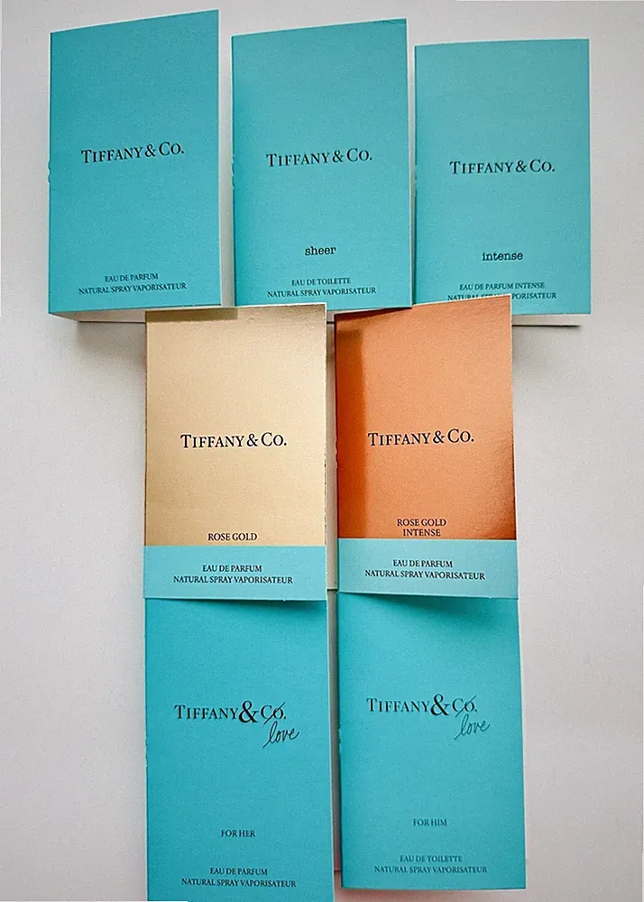 Tiffany & Co Perfume Collection 7pcs Samples (Her, Intense, Sheer, Rose Gold...)