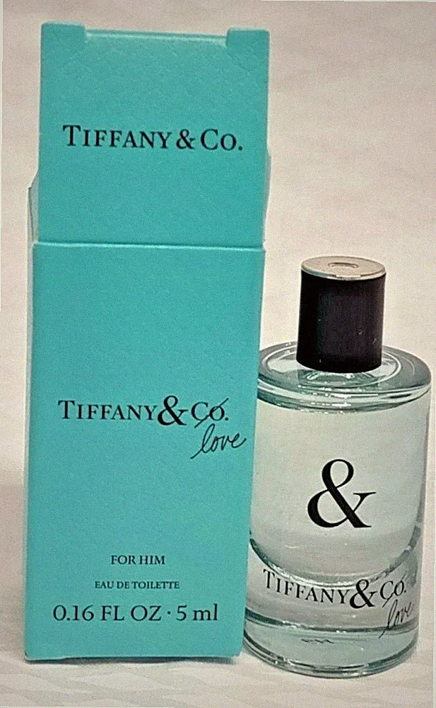 TIFFANY & LOVE FOR HIM Eau de Toilette Cologne Splash Fragrance .16oz MINI BOXED