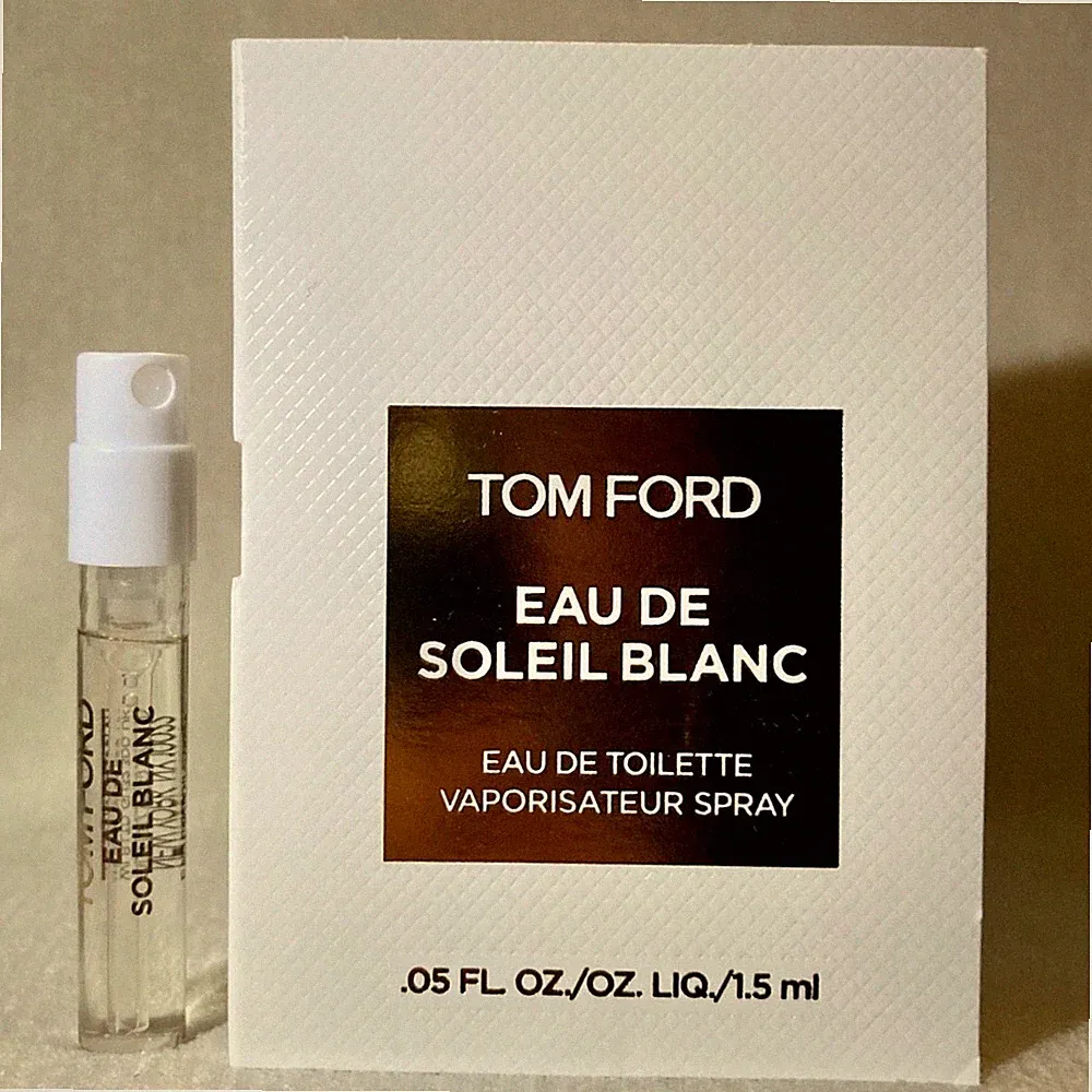 Tom Ford Eau de Soleil Blanc Eau de Toilette Sample Spray .05oz, 1.5ml in Card