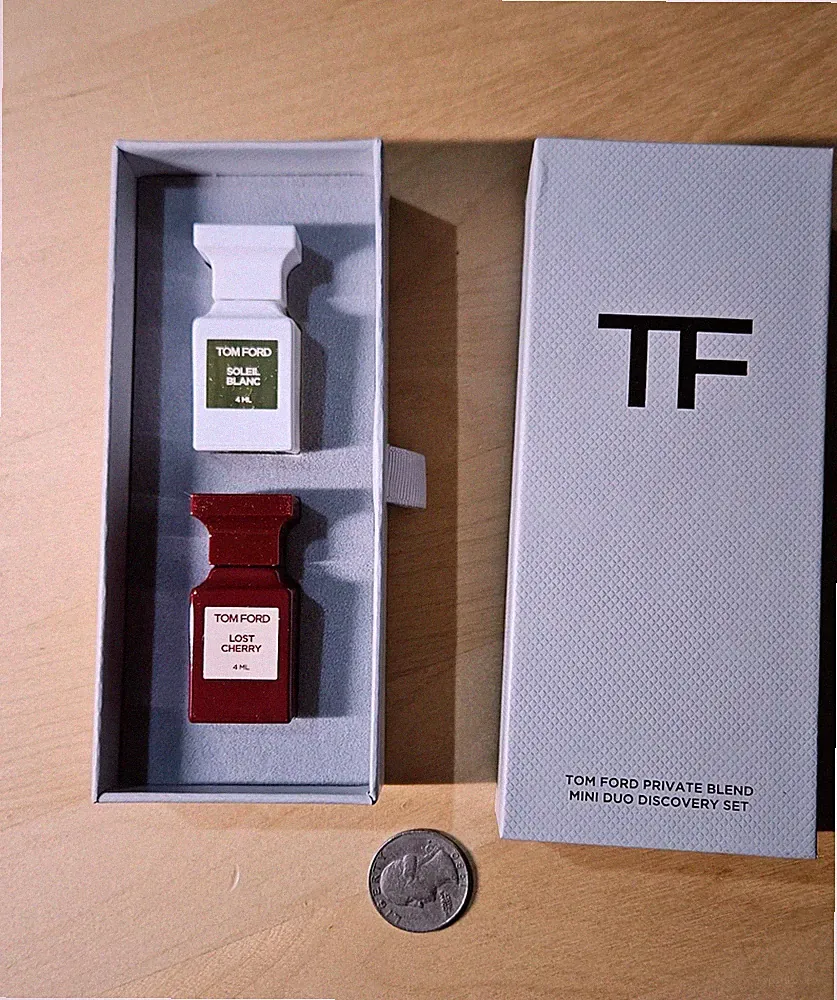 TOM FORD Mini Lost Cherry & Soleil Blanc EDP Perfume Gift Set AUTHENTIC #F3-1