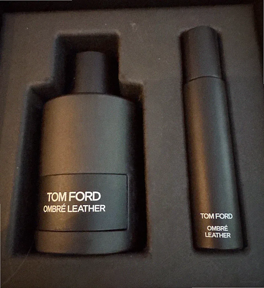 Tom Ford Ombré Leather EDP Gift Set 100ml/10ml Travel Spray New In Box