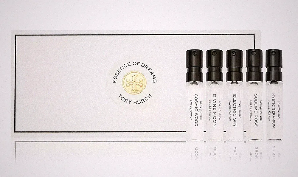 Tory Burch Essence of Dreams Discovery Gift Set 5pc EDP Perfume Spray NEW