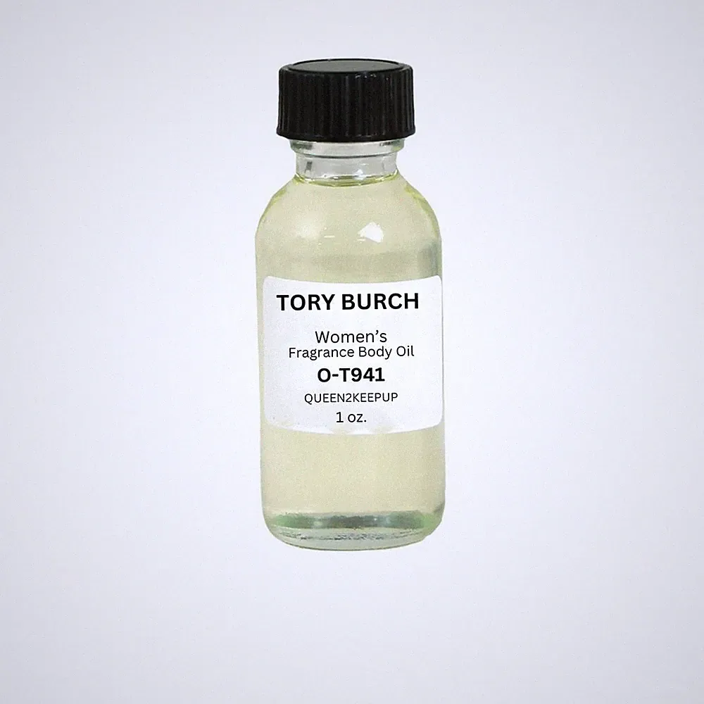 Tory Burch (Women) Body Oil 1 oz Fragrance Similar Natural Scent Glass Bottle