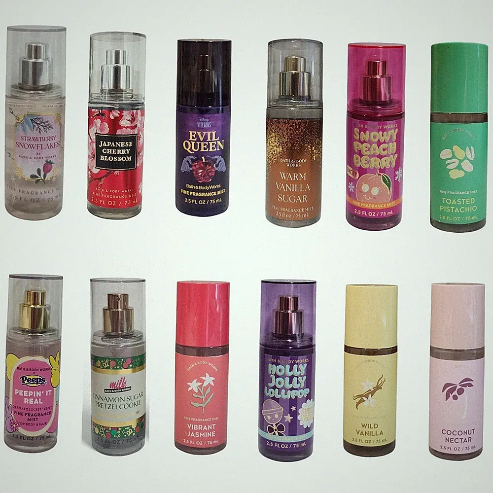 TRAVEL SIZE SHIPS FREE Bath & Body Works Fragrance Body Mist Spray Choose Scent