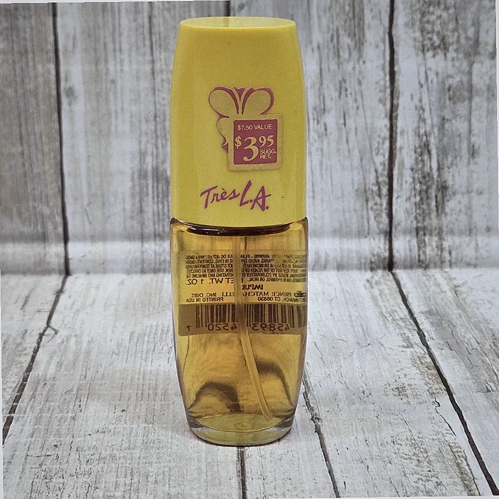 Tres LA Perfume Spray Cologne 1 oz Prince Matchabelli Sweet Fruity Vintage HTF