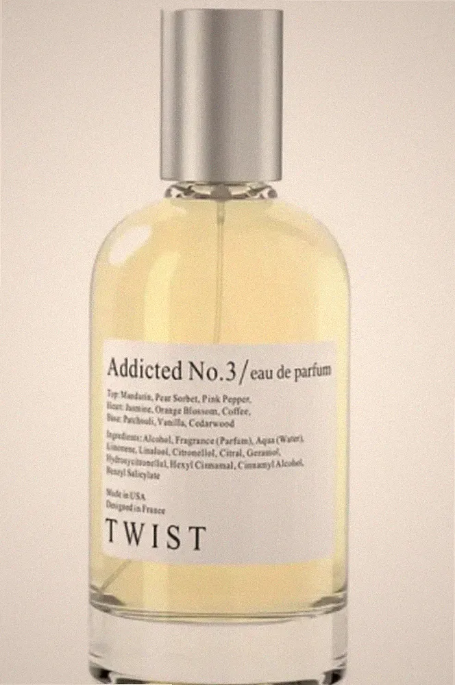 Twist - Addicted No. 3 - Eau De Parfum, Paraben Free, Vegan - 3.4 fl. oz