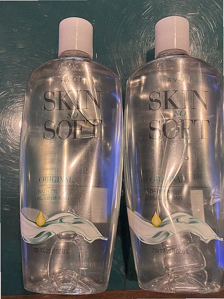 TWO-Avon Skin So Soft Original Bath Oil - 24.6 oz each. Free Shipping