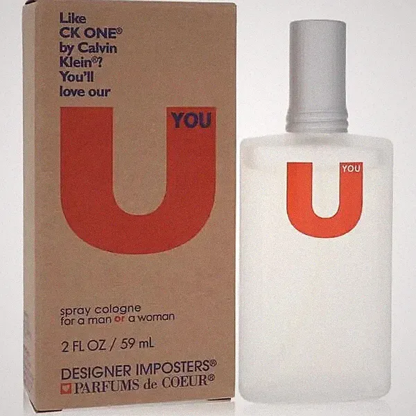 U You Designer Imposters Cologne Like CK ONE 2 oz.