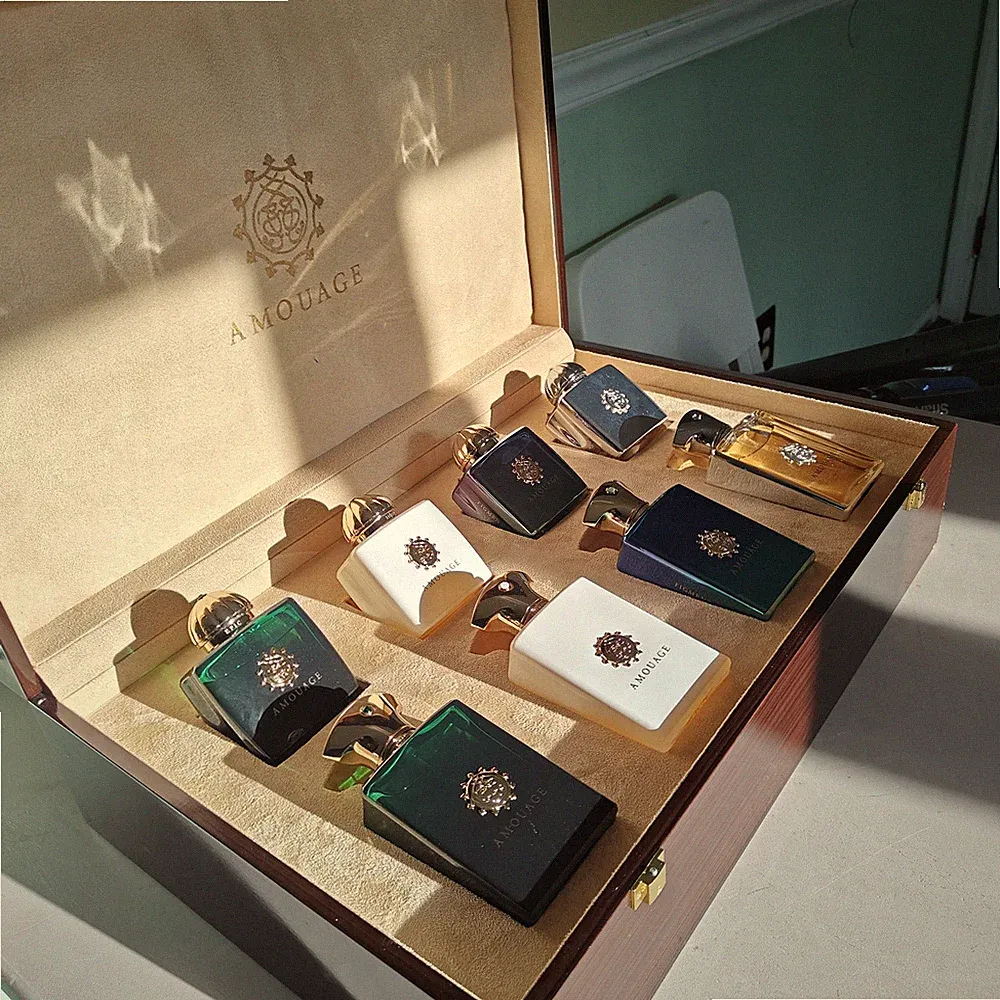 ULTRA RARE Amouage Royal Presentation Set 2017 – 8 Bottles His & Her w/ Chest
