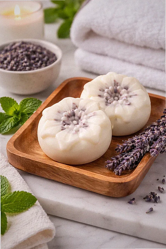 Unisex Peppermint & Lavender Scented Solid Lotion Bar | Soothing Moisturizer