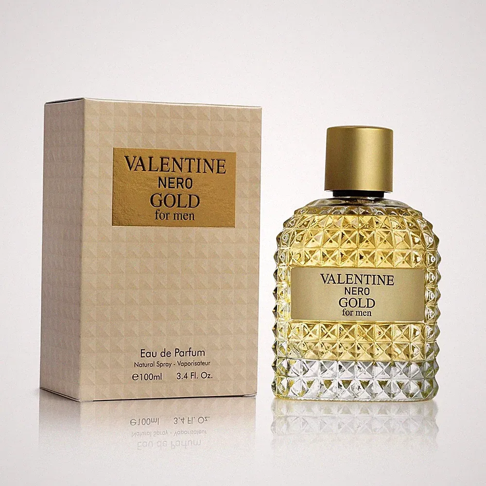 URBAN COLLECTION Valentine Nero Gold Cologne for Men, Warm Spicy Woody Fragrance
