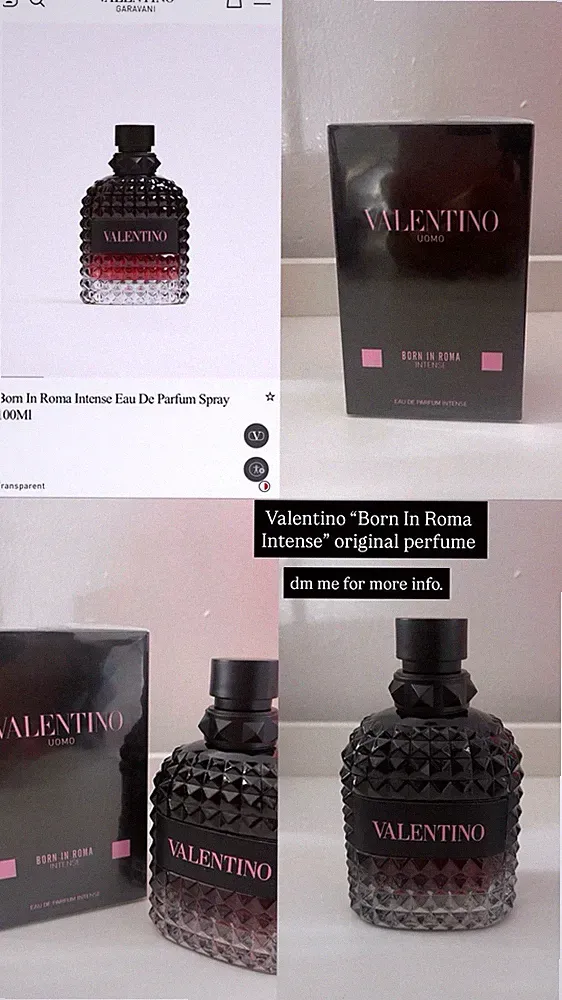 Valentino Born In Roma Intense Eau de Parfum Spray 100ml Regular Size Fragrance