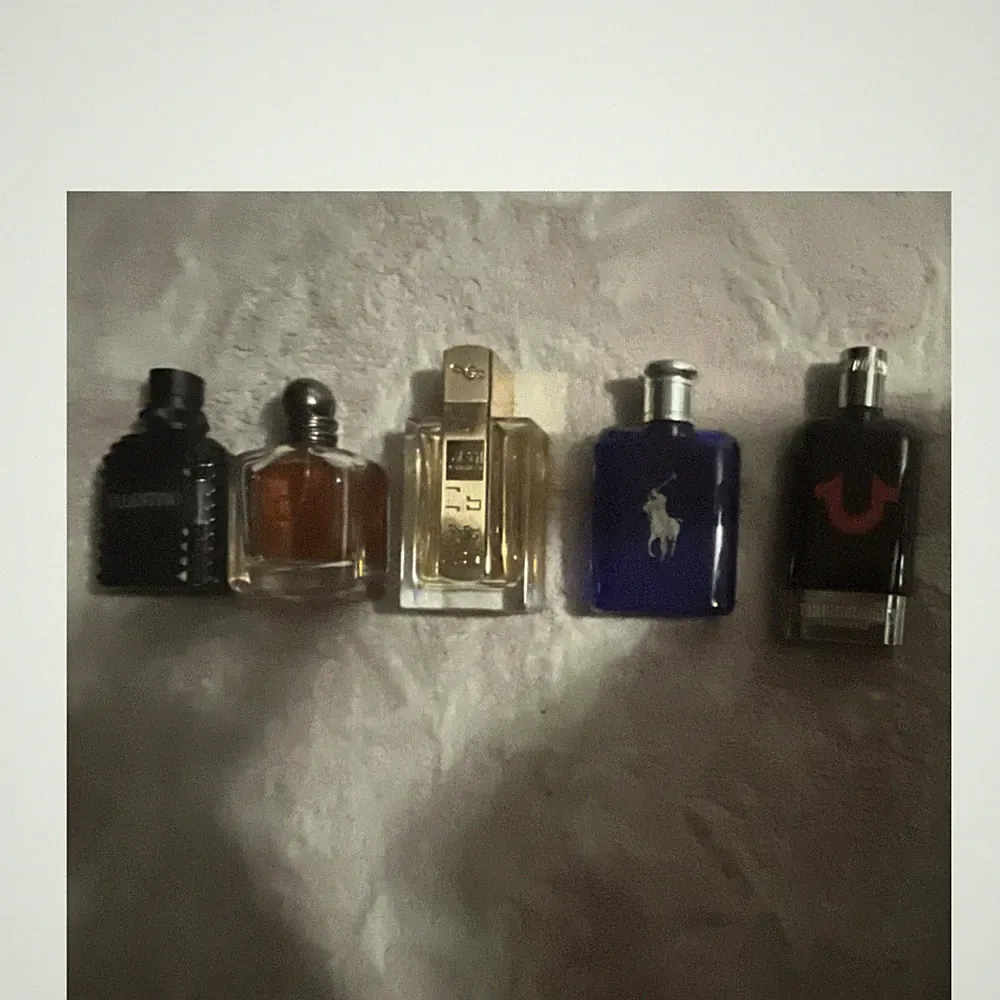 Valentino Lot of 4 good Fragrance Bottles incl. Blue Polo & True Religion