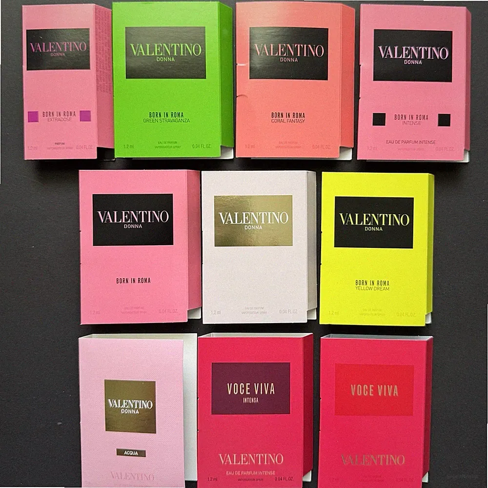 Valentino Perfume Collection Sample Spray Vial Set Of 10pc