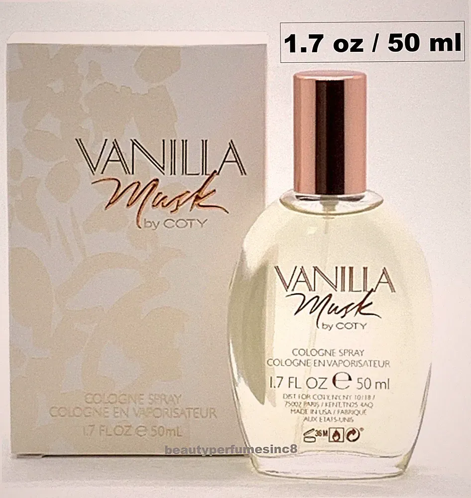 Vanilla Musk by Coty 1.7 oz 50 ml Cologne Spray Perfume for Women New in Box