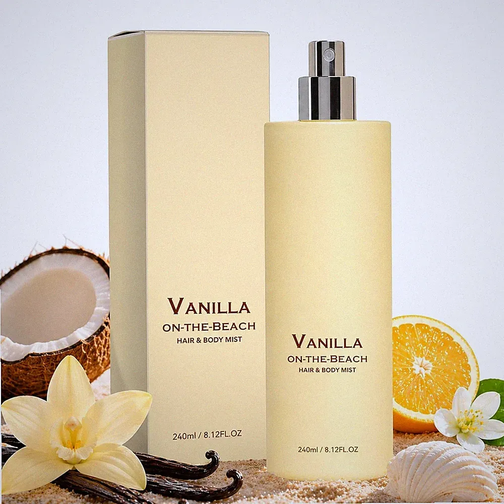 Vanilla On The Beach Hair And Body Mist, Warm Vanilla Coconut Fragrance Spray,N