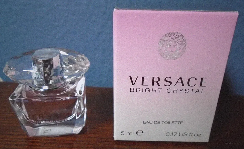 VERSACE Bright Crystal Eau De Toilette Perfume Dab Travel Mini Bottle .17oz/5ml