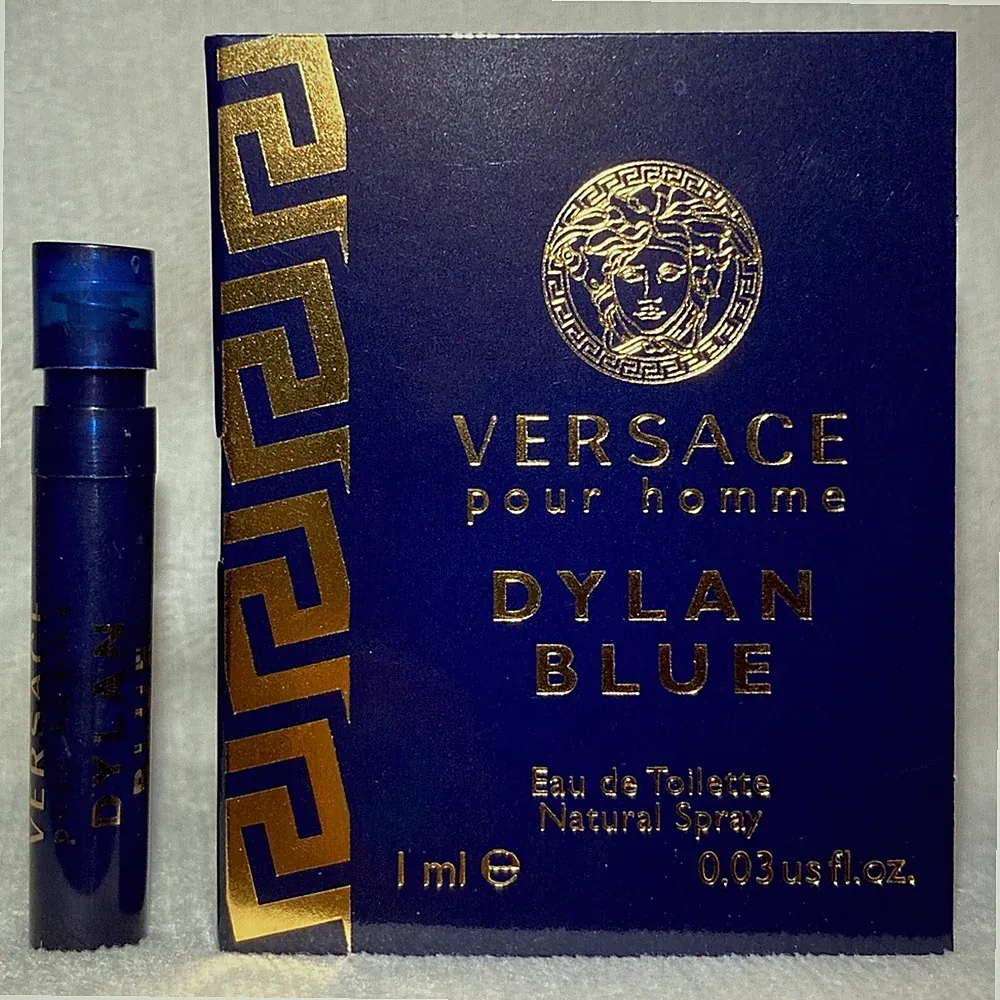 Versace Pour Homme DYLAN BLUE Eau De Toilette Sample Spray 0.03oz / 1ml Travel