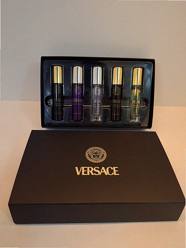Versace Women’s 5pc Perfume Travel Set .17oz Eros Bright Crystal Noir