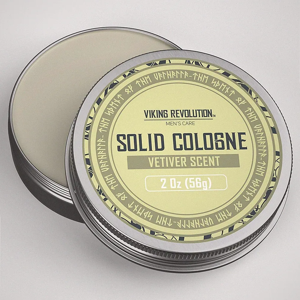 Vetiver Mens Solid Cologne Men 2 Oz - Men Solid Perfume with Vetiver Cologne...