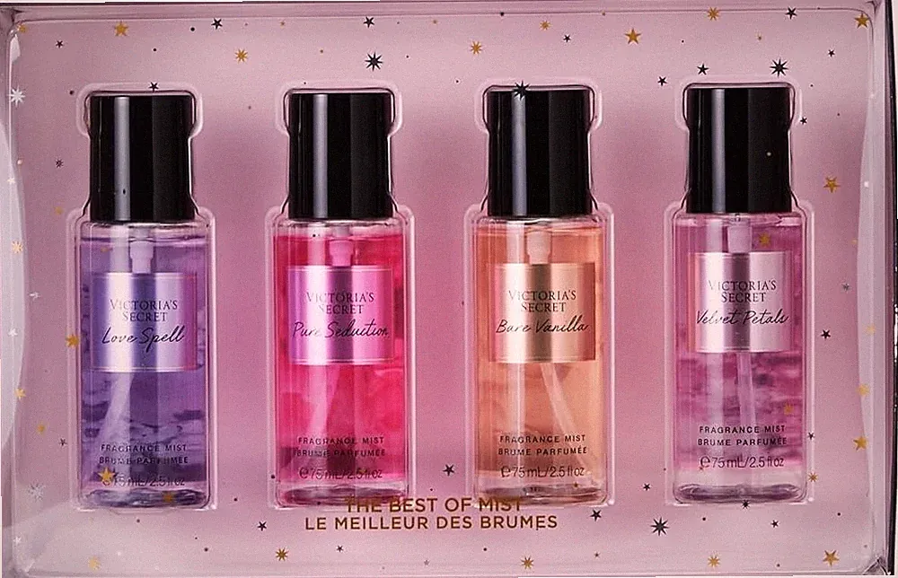 Victoria's Secret Fragrance Mist Collection 4 Piece Mini Mist Gift Set