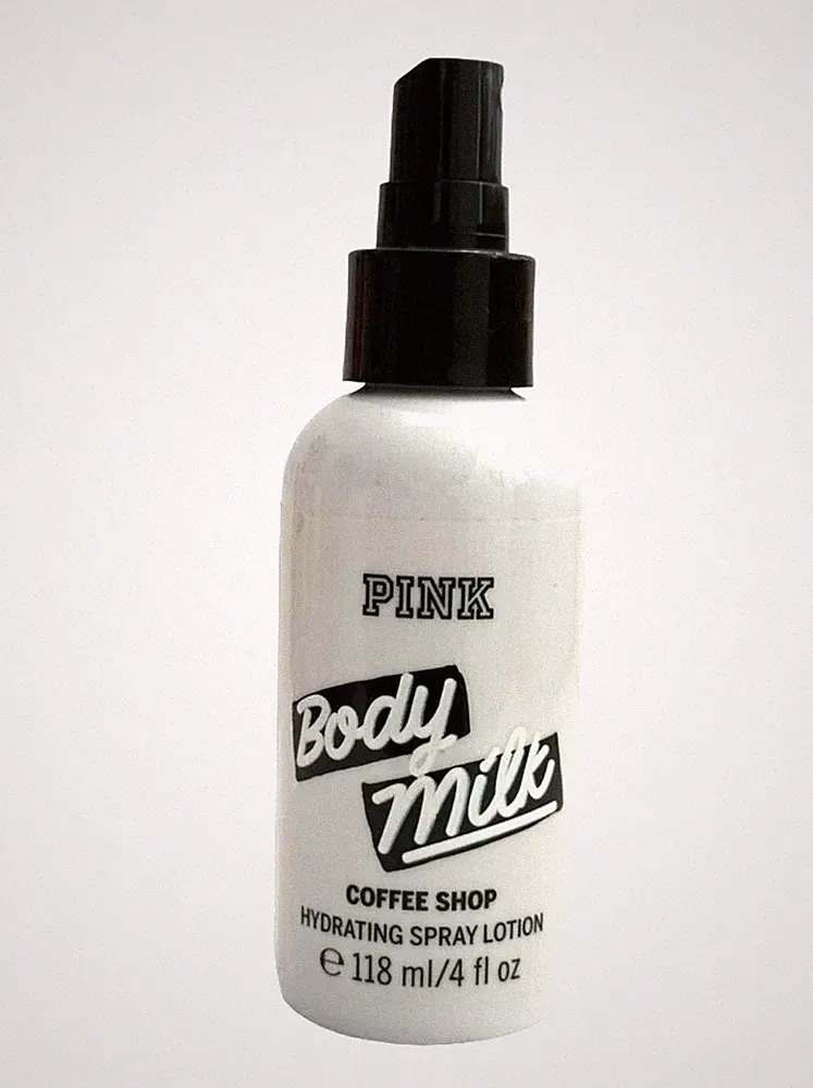 Victoria's Secret Pink Body Milk Coffee Shop Hydrating Spray Lotion 4.0 FL OZ