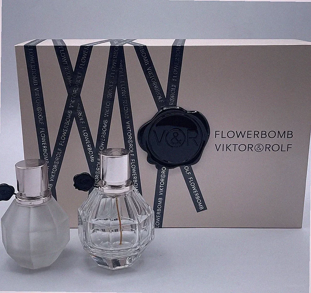 Viktor & Rolf Flower Bomb Box EMPTY Grenade Bottle Perfume & Hair Mist Bottle