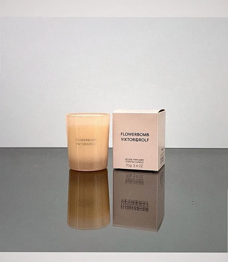 VIKTOR & ROLF FLOWERBOMB 2.4oz-70g PERFUMED BOUGIE SCENTED CANDLE Free S/H