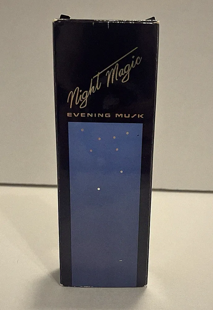 Vintage Avon Night Magic Evening Musk Cologne Spray 1.5 Fl Oz With Original Box