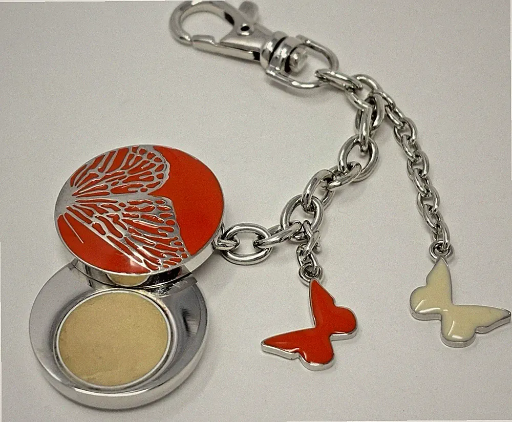 Vintage Bath & Body Works Butterfly Flower Perfume Solid Perfume Charm Keychain
