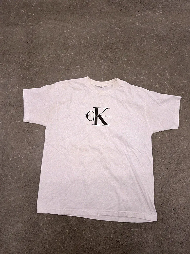 Vintage CK One Calvin Klein Promo T-Shirt XL 90s Made in USA Rare Perfume Tee