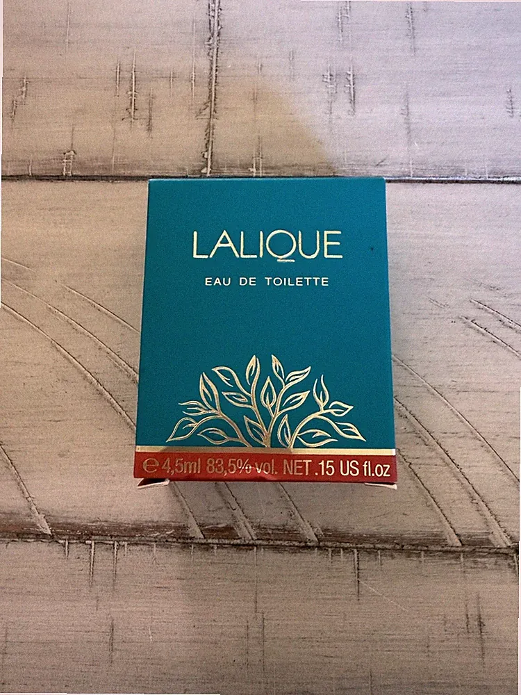Vintage Lalique Eau De Toilette Mini Perfume 4.5ml New In Box Made In France