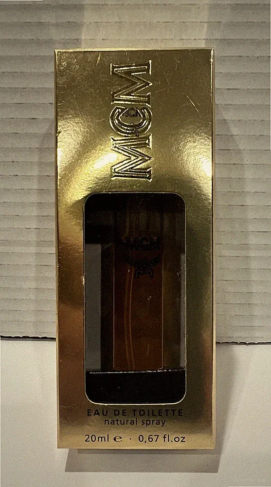 Vintage MCM EAU DE TOILETTE Natural Gold Box Women’s Perfume 20ml 0.67 fl.oz.