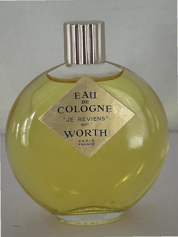 Vintage Worth JE REVIENS Perfume Eau De Cologne 2 1/4 oz Lalique Bottle