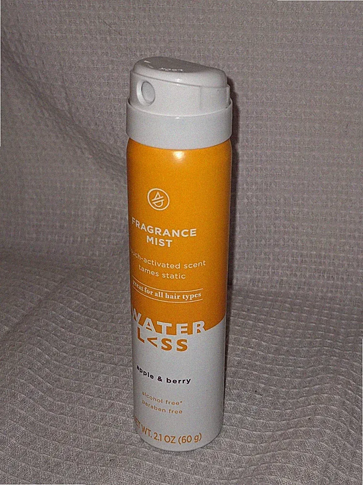 WATERLESS Hair Fragrance Mist Dry Apple & Berry 2.1 Fl Oz Sulfate Free NEW