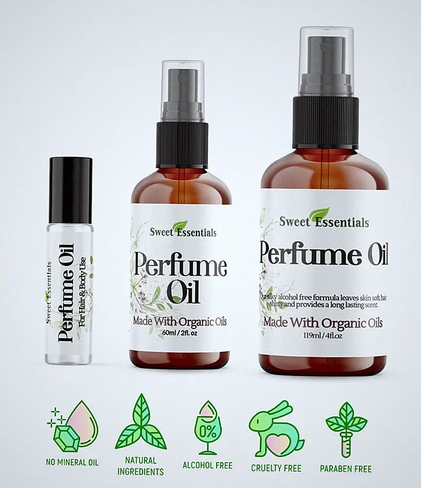 Whispering Mist Type | Perfume / Body Oil | Made w/ Organic Oils - Alcohol Free