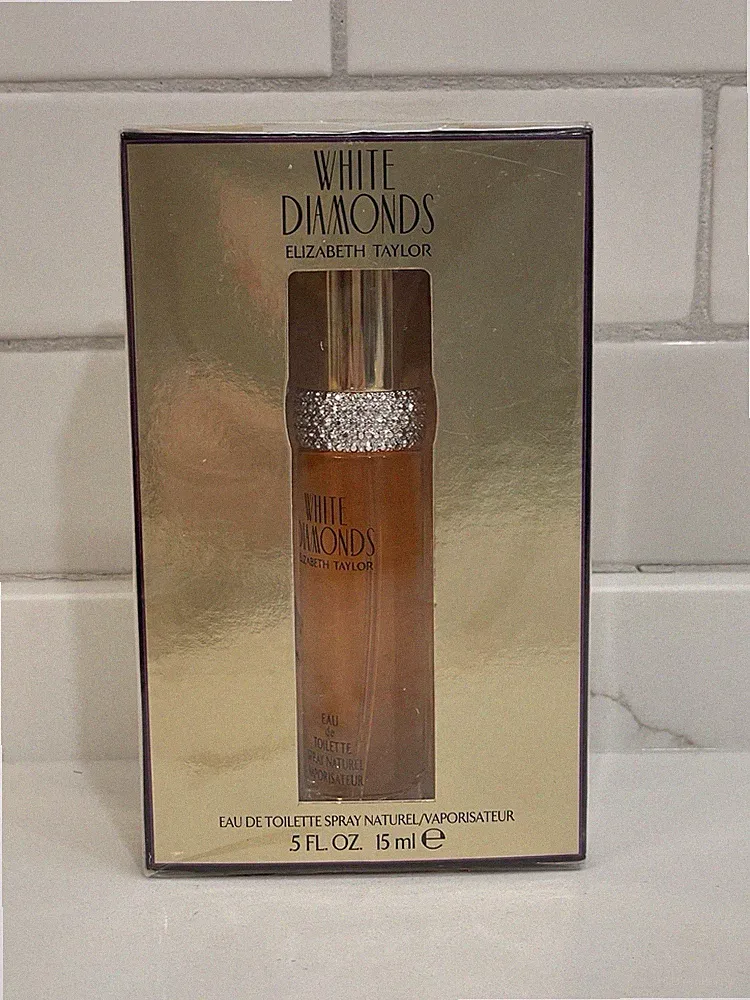 White Diamonds Elizabeth Taylor EDT Spray Travel Perfume .5 fl oz/15 ml New Box