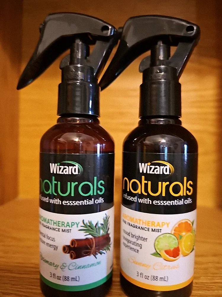 WIZARD NATURALS Essential Oil AROMATHERAPY Fragrance Mist SUNNY CITRUS/ROSEMARY