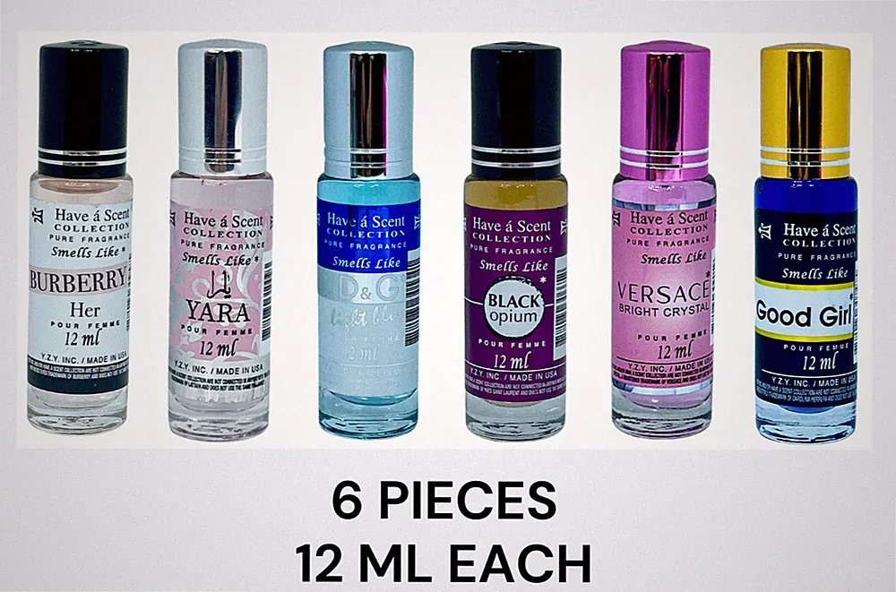 Women Assorted Roll On Oil 12 ML 6pc Limited Time Only