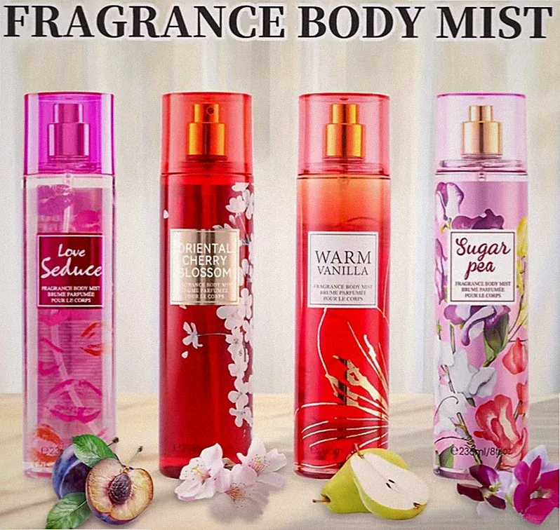 Women's Body&Hair Fragrance Mist-8fl.oz,Long-Lasting Perfume+Fruity&Floral scent